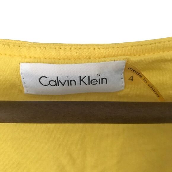 Calvin Klein ruffled Yellow Dress, 4 - Picture 5 of 9